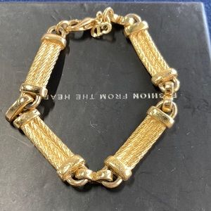 Vintage Christian Dior chunky link bracelet